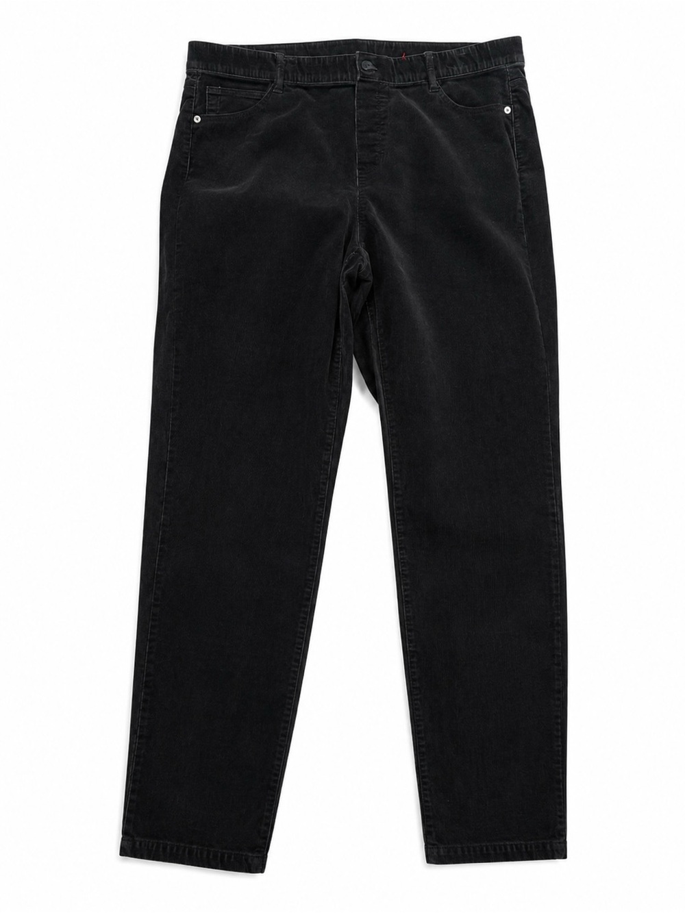 J. Jill Black Corduroy Tapered Pants - Picture 1 of 4